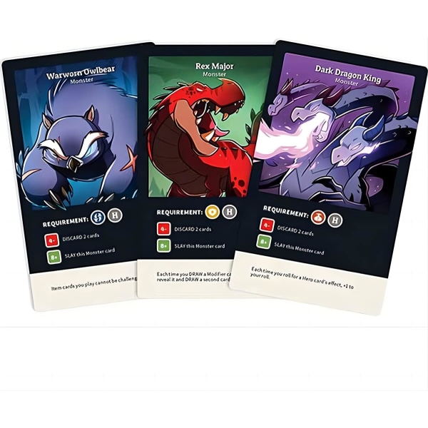 Heroes vs. Dangerous Monsters -korttipeli - Peruspeli ja laajennuspaketit - Strategiakorttipeli teini-ikäisille ja aikuisille (täysi englanniksi) Basic version