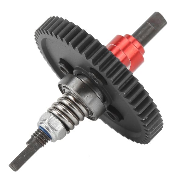 54T Spur Gear Komplett Slipper Clutch Aluminium Stål Differential Slipper Clutch Montering for Traxxas Slash 1/10 RC Biler Rød