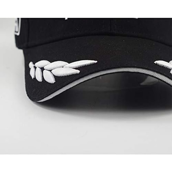 Formel 1 baseballcaps for menn, svart F1 3D-brodert hatt, motorsykkelkappe for utendørs justerbar sportsvisirhatt