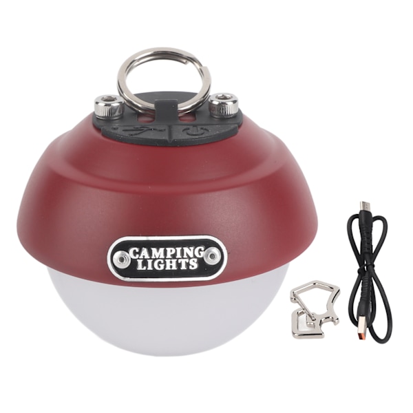 Avstötande utomhuslampa IPX4 Typ C Uppladdningsbar Camping LED Ambient Bug Repeller Lampa Röd Jordgubbsform