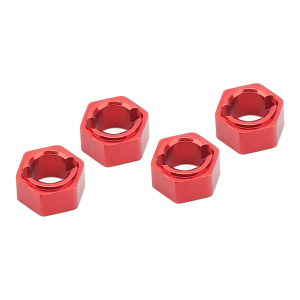 7 mm:n kuusikulmainen pyörän napa Ammattimainen alumiiniseos RC-pyörän kuusiokoloavainadapteri FMS FCX24 1/24 RC-autoon, punainen