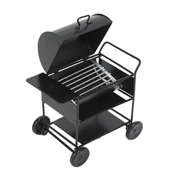 Dukkehust Miniatyr BBQ Grill Ovnmodell - Mini RC Bil Dekorasjon BBQ Vogn