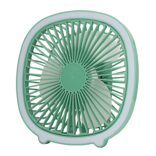 Pöytätuuletin Power säädettävä matalan melun latautuva Mini kannettava pystysuora riippuva tuuletin LED-valolla Mint Green