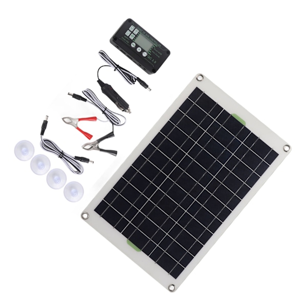 50W solpanelsladdare Monokristallint kisel 30A Charge Controller Solpanelsats för RV marinbåt