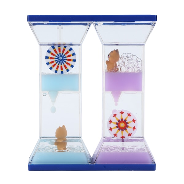 Fargerik Liquid Motion Bubbler Sandtimer for sensorisk lek og skrivebordsdekorasjon