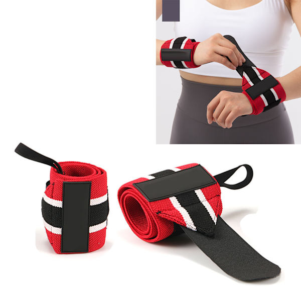 2st viktlyftsrem Justerbar ventilerande kompressionsarmband för viktlyftning Fitness Sport Deadpool färgmatchning