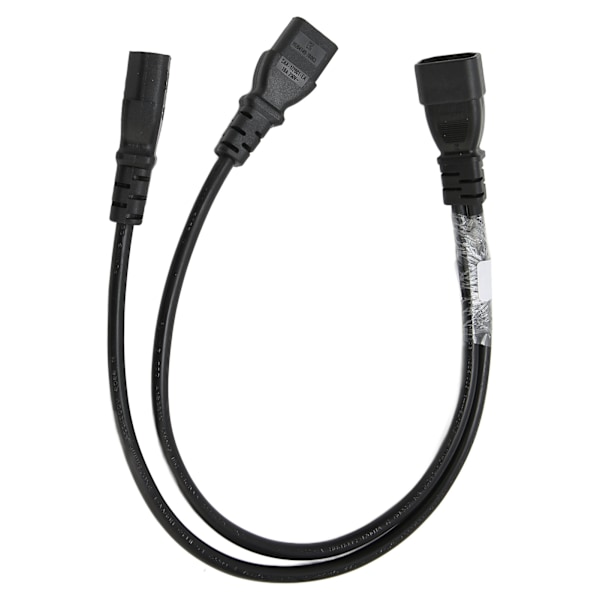 Enkelt C14 til Dobbelt 5 15R C13 Kabel Kort Strøm UPS Server Y Splitter Adapter Kabel til PC Skærm Printer
