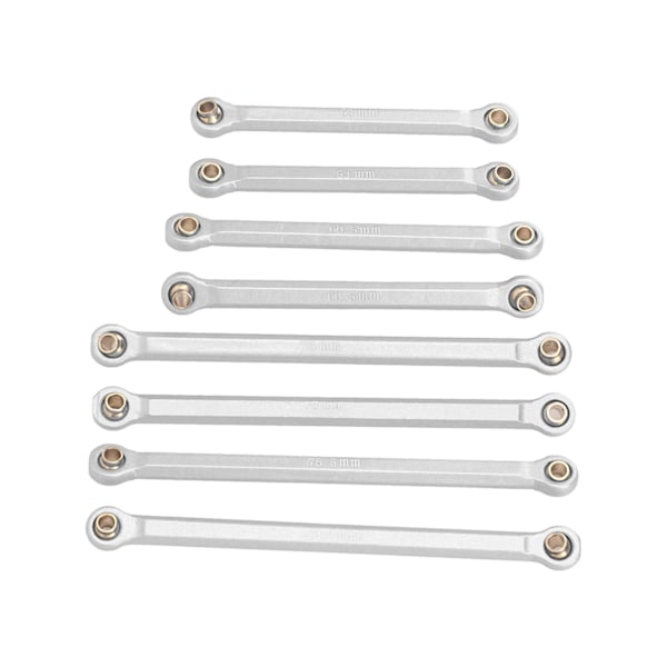 RC Rod Linkage Kit CNC aluminiumlegering Lättvikts RC Suspension Links Set för Traxxas 1/18 RC Car Silver