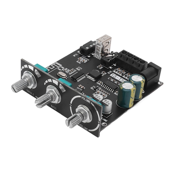 5.1 Bluetooth digital effektforstærkermodul Høj Lav Tonehøjde Justerbar stereo digital forstærkerkortmodul DC12‑24V 5A