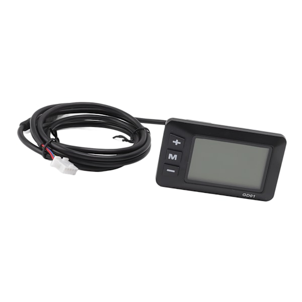 24V 36V 48V elcykel LCD GD01 Display Panel Cykelmodifieringstillbehör med vattentät kontakt