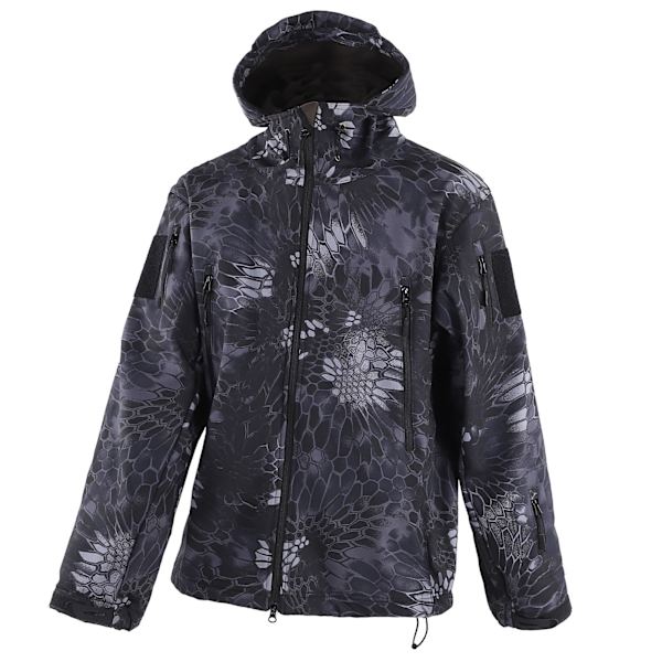 Outdoor Man Vedenpitävä Tuulenpitävä Talvitakki Pyöräilyvaatteet Pitää Lämpimänä Hatulla XXL