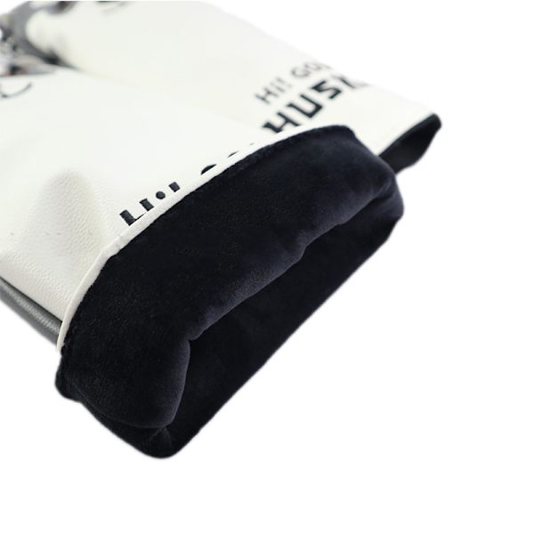 Golfhodebeskyttelse Vanntett søt hundeformet golfhodebeskyttelse PU superfleece golfputterbeskyttelse for utendørsbruk FW