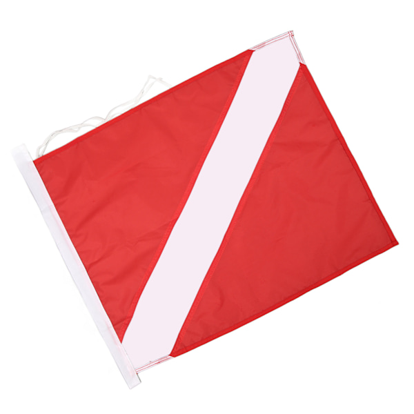 Dykkerflag til international dykning Fridykning Dykker ned båd Anvendelse med flyder Rød Hvid bindingsreb Type