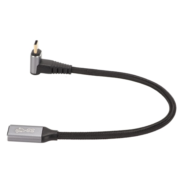 USB C 3.1 Han till Hona Kabel PD100W Snabbladdning 10Gbps 4K vid 60Hz USB C Laddningskabel för Steam Deck Spelkonsoler 25cm/9.8in