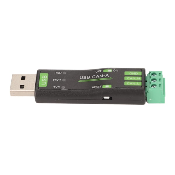 USB-CAN-sovitin 5kbps - 1Mbps 4 tilaa STM32F103-siru sisäänrakennettuna TVS USB-CAN-analysaattori bussitietojen tietokoneelle