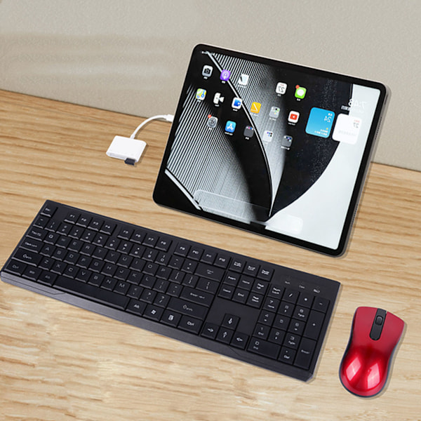 Minneskortsadapter med laddningsport Plug and Play 14 i 1 för IOS till SD TF USB Laddningskortläsare