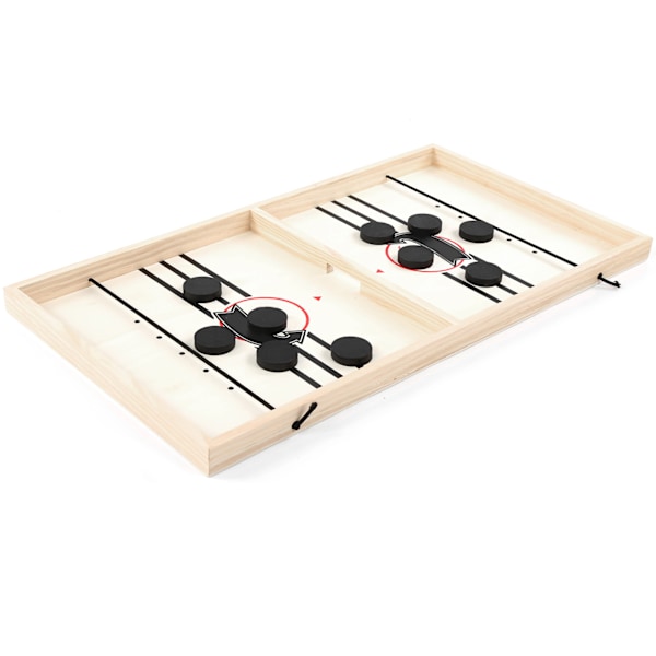 Hurtig Sling Puck Spillbord Desktop Battle 2 i 1 Ishockey Spill 2 i 1 Ishockey Leke 53x28.8x2.5cm/20.9x11.3x1in