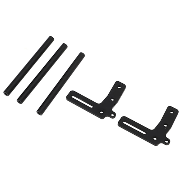 RC frontkofanger aluminiumslegering modelbil frontkofanger udskiftning til 1/10 RC bil sort