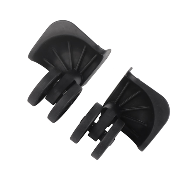 1 par Sort Bagage Rejsekuffert Hjul Drejelig Universal Hjul Nylon til reparationsudskiftning