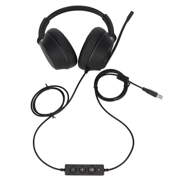 X6D USB 1 Telefonheadset med Justerbar Volym, Brusreducering, Binaural Kommunikation, för Kontor och Hem