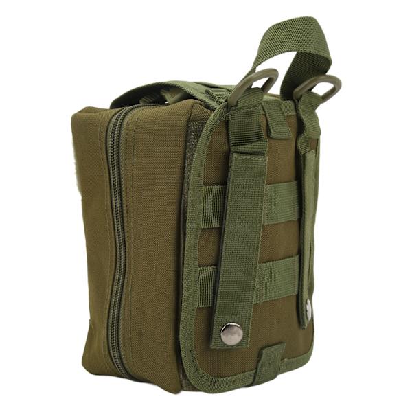 Nylonbälte Molle Midjeväska Multipurpose Outdoor Emergency Survival Molle-påse för vandring Bergsbestigning OD Grön