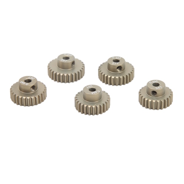 Tandhjulsæt 0,6M Modulus 24T til 28T 3,175mm Præcis aluminiumslegering Universal til klatrebil 1/8 1/10