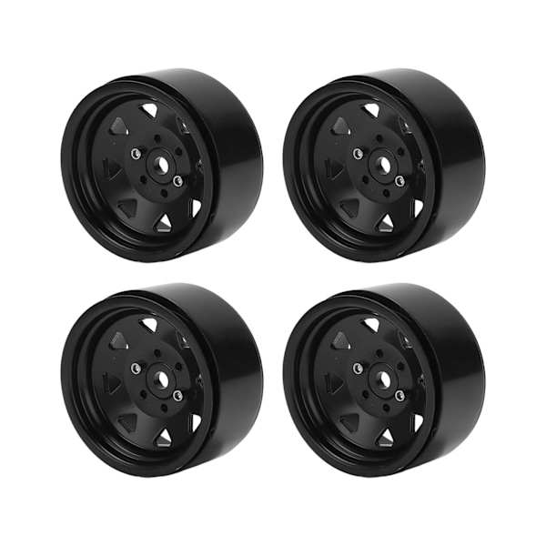 4 kpl RC-auton pyörännavat 1,9 tuuman kestävää rautaa RC-telaketjuauton vanteiden navan vaihto Axial Blackille