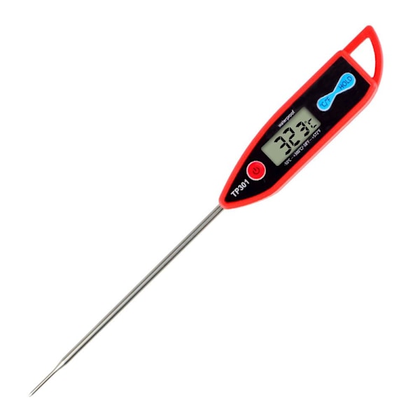 Direktavläsande Kötttermometer Kökstermometer Digital Mattermometer med Vattentät Design