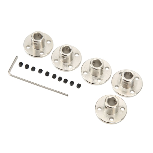 5 st 6 mm flänsaxelkoppling Flänskopplingskoppling Stel styrmodell koppling Tillbehör Axelaxelkopplingar för RC modellmotorer