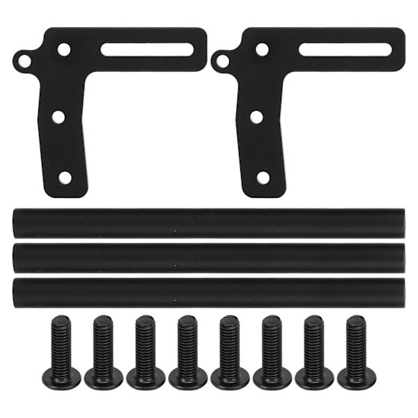 RC frontkofanger aluminiumslegering modelbil frontkofanger udskiftning til 1/10 RC bil sort