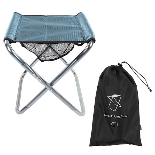 Utomhus bärbar hopfällbar pall Aluminiumlegering Tågmålning Camping hopfällbar pall Plus Size Underbar blå