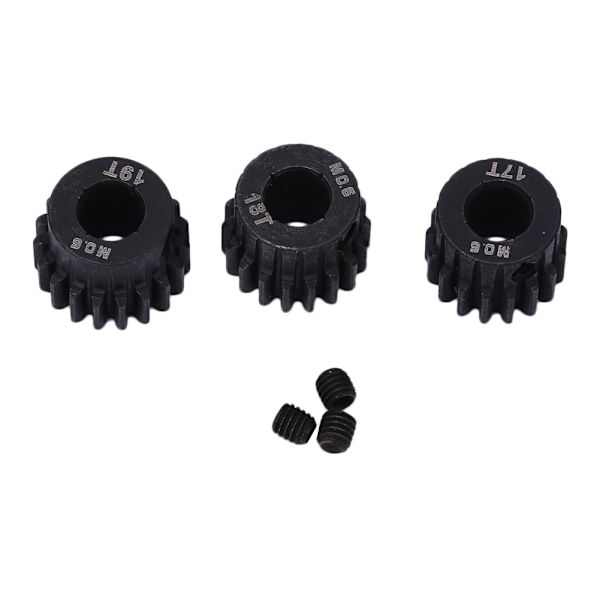 Motor Motormodul Pinion Gear Hulsætningskomponent til 1/10 1/8 RC Car17-19T