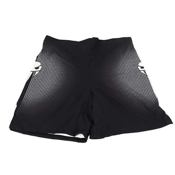 Urheilushortsit Miehet Lounge Suorat lahkeet kevyesti joustavat shortsit keskikorkealla vyötäröllä Painetut shortsit nyrkkeilyyn Vaellus Musta XL