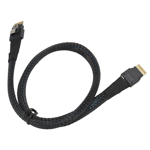 Slim SAS -kaapeli, jopa 12 Gbps, tinattu kupari, joustava, vakaa, turvallinen Micro SATA -kaapeli pöytäkoneen kotelon HDD-levylle, 1 metri / 3,3 jalkaa