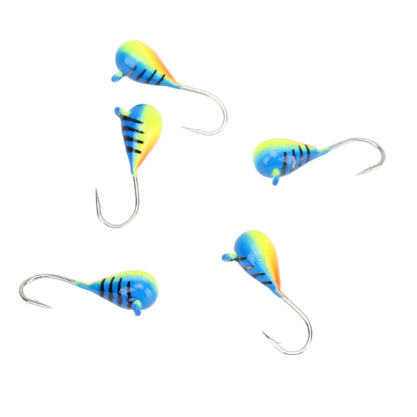 5 kpl Jääkalastus Jigit Sarja Korkeahiiliteräs Jääkalastuskoukut Viehe ahvenelle Crappie Micro 5MM