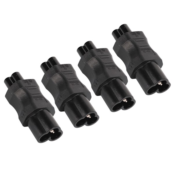 4st IEC320 C6 till IEC320 C5 Strömadapter IEC320 C6 till C5 Strömkabel Adapter Kontakt Konverterare för Laptop