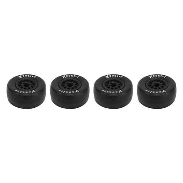 4kpl 1/10 mittakaavan RC-auton renkaat Kumirenkaat Muoviset pyörännavat 1/10 Off Road -kauko-ohjattavalle autolle