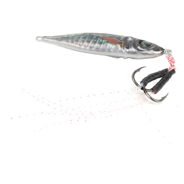 21g 3D-utskrift Simulering Järnplatta Lure Artificiellt fiskebete med krok för tonfisk Marlin Wajo Sailfish Tonfisk Model 2