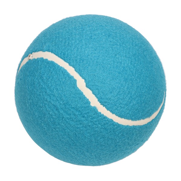 8 tums jumbo tennisboll bärbar uppblåsbar gummikärna plyschfilt jumbo signatur tennisboll för barn husdjur Blå