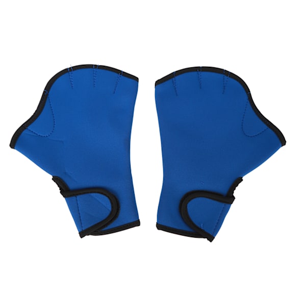 Uimahanskat Webbed Prevent Slip Sormettomat neopreeniset vesihanskat vesikuntoiluharjoitteluun Sininen S