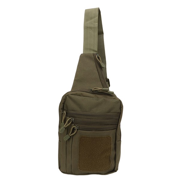 Militær brysttaske Vandtæt multifunktion unisex Oxford stof Nylon Rejse Sling Rygsæk til cykling OD Grøn