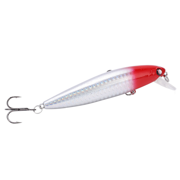 Kovaa väärennetty syötti 18g Minnow Lure Swimbaits Ruostumattomat pitkän heiton merivesiveneilyyn #1