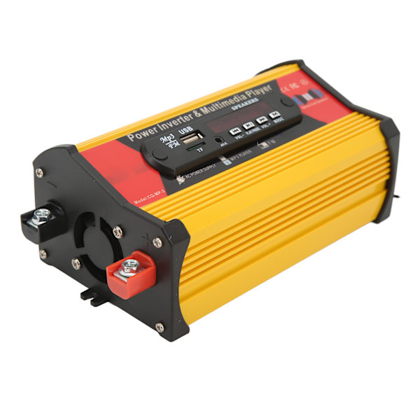 300W Modifisert Sinusbølge Bilinverter Dobbel USB LED-Display Bilstrømomformer med Multifunksjonell Spiller Sigarettenner 12V til AC 230V