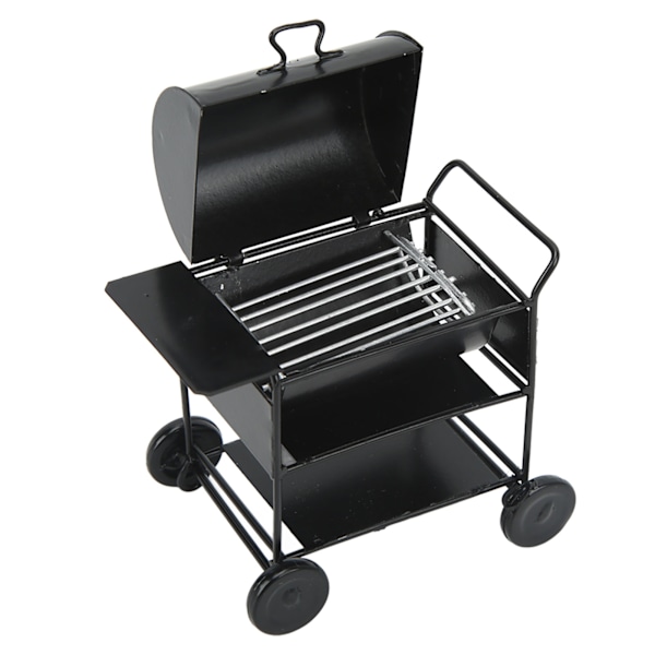 Dukkehust Miniatyr BBQ Grill Ovnmodell - Mini RC Bil Dekorasjon BBQ Vogn