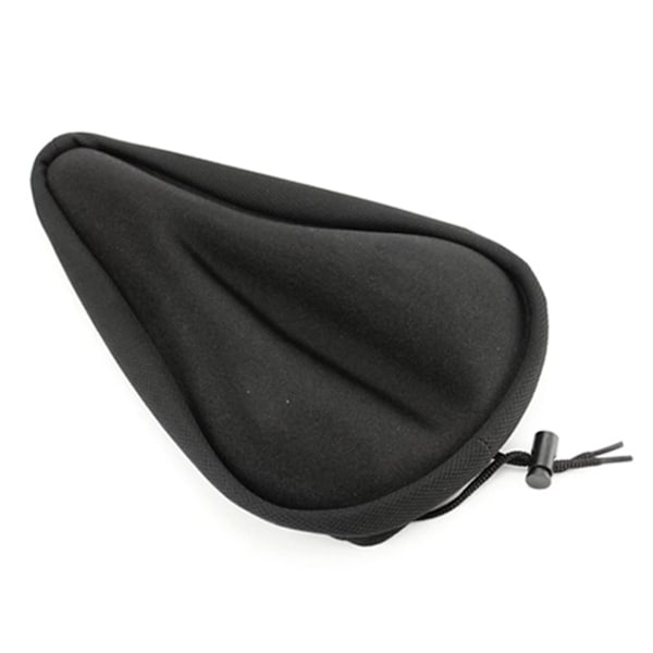 Cykelsittdyna Svart Tjockare Reglerbar dragsko Vattentät Dammtät elastisk svamp 28x18cm Sittöverdrag