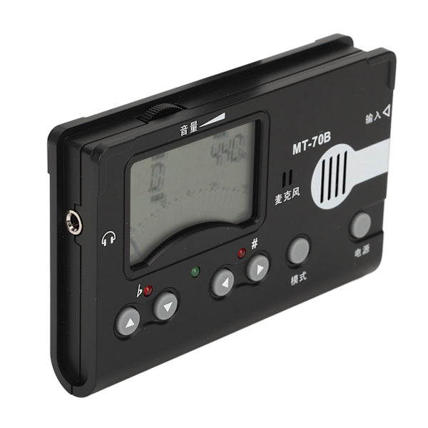 MT 70B Digital Metronom Tuner Tonegenerator Guzheng Tuner med stor LCD-skjerm
