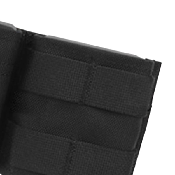 Militær tilbehørstaske med Molle Insert Mattdug og Nylontyg Multifunktionsbæltepose til udendørs brug Sort