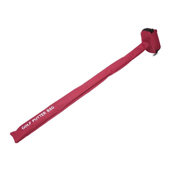 Minigolfväska Bärbar Vikbar Mjuk Flexibel Canvas Golf Putter Bag Lättvikts Driving Range Carrier Training Case Röd