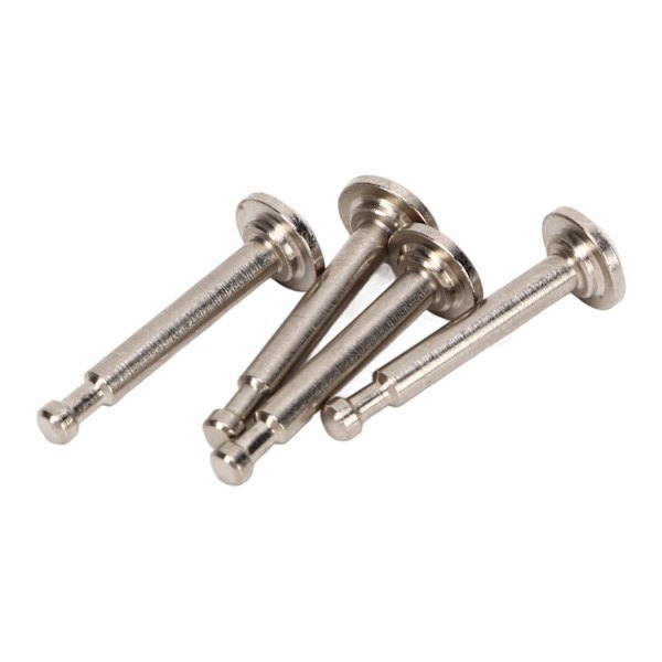4st Stötdämparstift Stål Tight Fit Stötdämparstiftsats för ARRMA 1/7 1/8 RC Car Silver