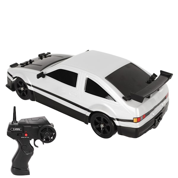 1/16 fjernbetjenings bilmodel 4-hjulsdrift 2,4Ghz PVC-skal simuleret RC Driftbil med 2 sæt dæk